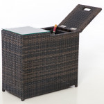 Ice Bucket Side Table / Brown