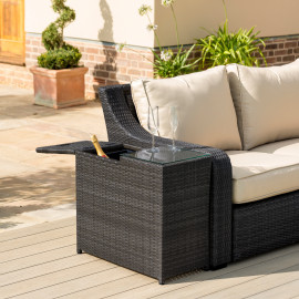 Ice Bucket Side Table / Brown