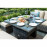 Richmond Corner Bench Set with Rising Table / Brown