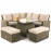 Tuscany Corner Bench Set with Rising Table / Natural