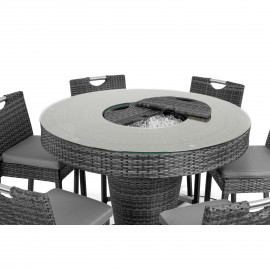 6 Seat Bar Set with Ice Bucket / Grey