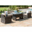 Rising Table with Ice Bucket / Brown
