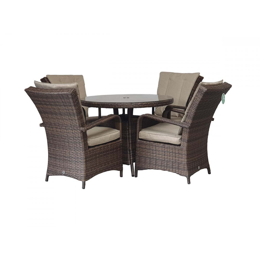 FLORENCE 4 Seat Round in Brown