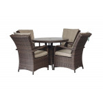 FLORENCE 4 Seat Round in Brown