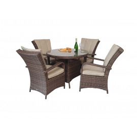 FLORENCE 4 Seat Round in Brown
