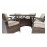 FLORENCE 6 Seat Round in Brown