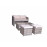 GEMMA Compact Sofa Set Mixed Brown
