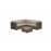 GEORGIA Corner Sofa Set Mixed Brown