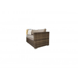 GEORGIA Corner Sofa Set Mixed Brown