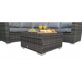 GEORGIA Corner Sofa Set in Grey
