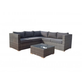 GEORGIA Corner Sofa Set in Grey