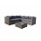 GEORGIA Corner Sofa Set in Grey