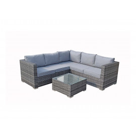 GEORGIA Corner Sofa Set in Grey