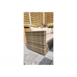 GEORGIA Corner Dining Set Mixed Brown