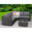 GEORGIA Corner Sofa with Ice Bucket Grey