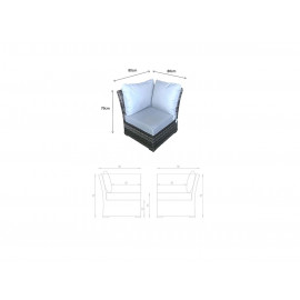 GRACE Corner Dining Set with Lift Table
