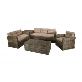HOLLY Sofa Set in mixed brown