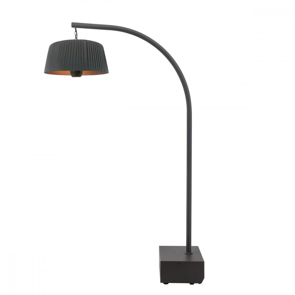 1800W Lyra Overhang Electric Patio Heater / Charcoal