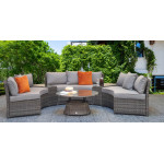 JULIET Half Moon Sofa Set Grey