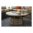 JULIET Half Moon Sofa Set Mixed Brown