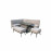 KIMMIE Fabric Sofa Dining with Gas Lift Table