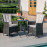 LA 2 Seat Bistro Set / Brown