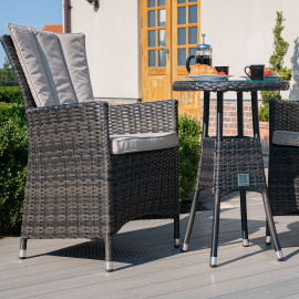 LA 2 Seat Bistro Set / Brown