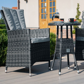 LA 2 Seat Bistro Set / Grey
