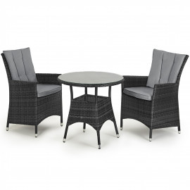 LA 2 Seat Bistro Set / Grey