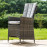 LA 4 Seat Round Dining Set / Grey