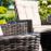 LA 8 Seat Rectangular Ice Bucket Dining Set / Brown
