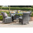 Texas 4 Seat Round Dining Set / Grey