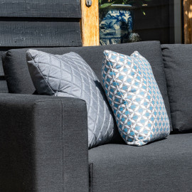 Fabric Scatter Cushion 43x43cm (Pack of 2) / Mosaic Blue