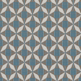 Fabric Scatter Cushion 43x43cm (Pack of 2) / Mosaic Blue