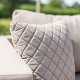 Fabric Scatter Cushion Quilted (Pack of 2) / Taupe