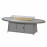Ascot 8 Seat Oval Dining Set with Fire Pit