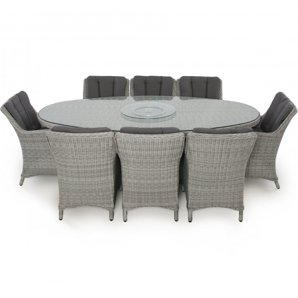 Ascot 8 Seat Oval Dining Set