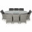 Ascot 8 Seat Oval Dining Set