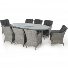 Ascot 8 Seat Oval Dining Set