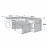 Outdoor Cover for Large Square Corner Set with Rising Table (Ascot/Harrogate Deluxe Corner)
