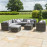 Barcelona Corner Group with Ice Bucket with Chair / Grey