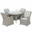 Oxford 4 Seat Round Dining Set with Venice Chairs