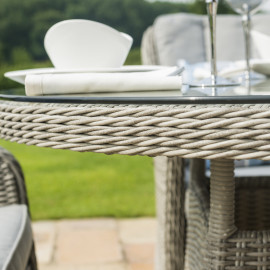 Oxford 4 Seat Round Dining Set with Venice Chairs