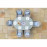 Oxford 6 Seat Oval Ice Bucket Dining Set with Heritage Chairs Lazy Susan