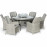 Oxford 6 Seat Oval Fire Pit Dining Set with Venice Chairs