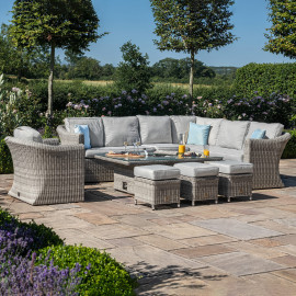 Oxford Deluxe Corner Dining Set with Rising Table and Armchair