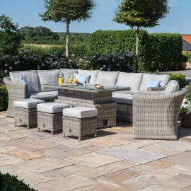 Oxford Deluxe Corner Dining Set with Rising Table and Armchair