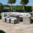 Oxford Deluxe Corner Dining Set with Rising Table and Armchair