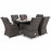 Victoria 6 Seat Rectangle Dining Set with Square Chairs