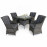 Victoria 4 Seat Square Dining Set with Square Chairs